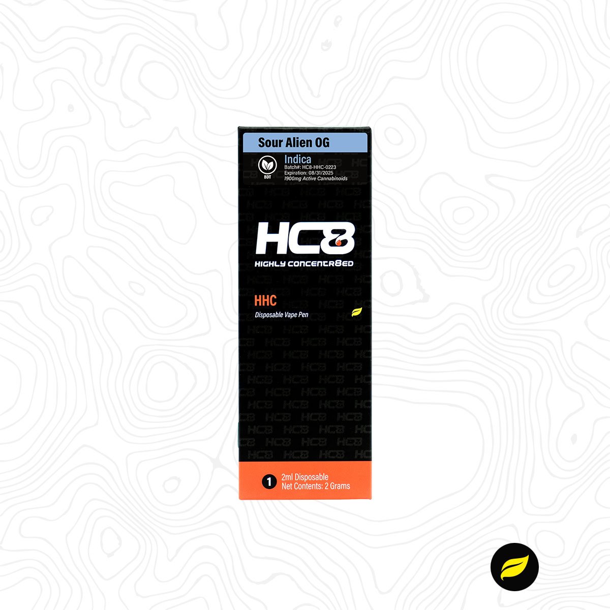 hhc OozeX HHC 2g Disposable Display - 20ct Wholesale Display