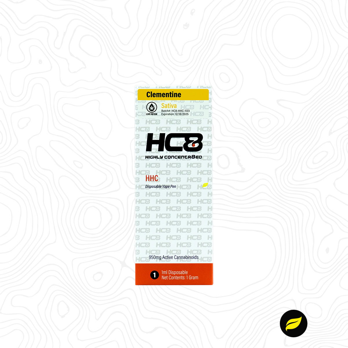 Highly Concentr8ed HHC Disposables 1mL - Highly Concentr8ed